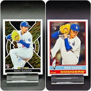 Roki Sasaki Topps Black Gold Heritage RC Los Angeles Dodgers Star